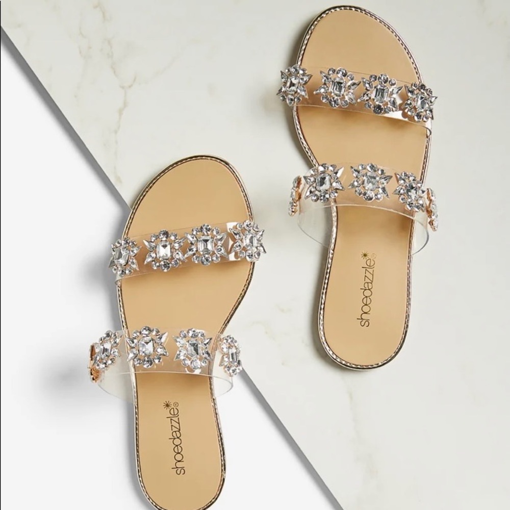 Haleigh Embellished Slide Sandal